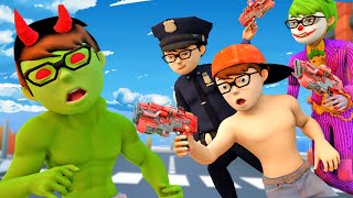 Doll Squid Game Dominate City - Scary Teacher 3D Police Fun Animation