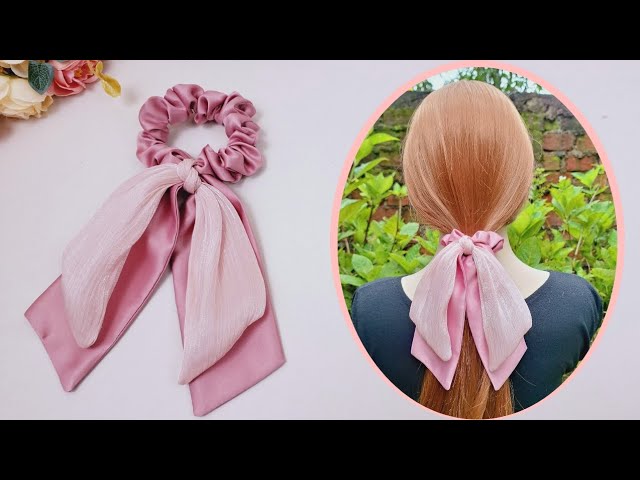 Make a STYLISH Scrunchie with Scarf Tails Today! How to Make A