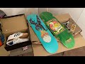 Skateboard haul and unboxing