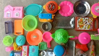 Diy unboxing kitchen Set l kitchen plastic set | mini cooking Kitchen set | Plastic Kitchen set | 51