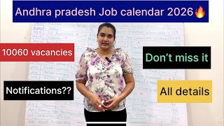 AP job calender 2026 🎯10k vacancy ,notifications with no of posts and release date#appsc #ap #jobs 