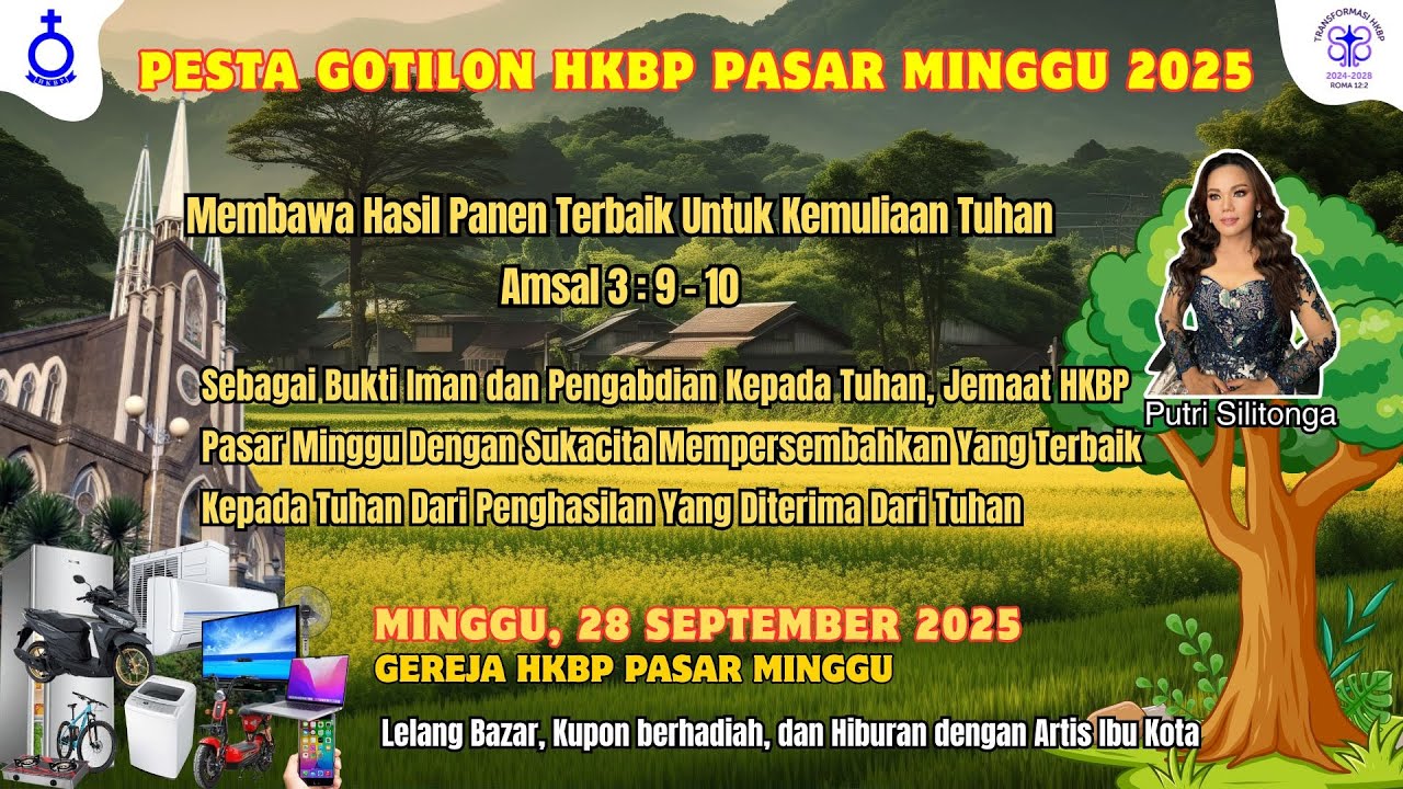 PESTA GOTILON HKBP PASAR MINGGU 2025 - MINGGU 28 SEPTEMBER 2025