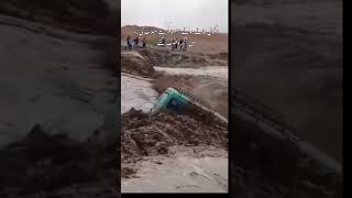 Flood Kpk School Bus In Flood Swat