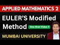 Euler&#39;s Modified Method - Numerical Solution of Ordinary Differential Equation By Farhan Sir