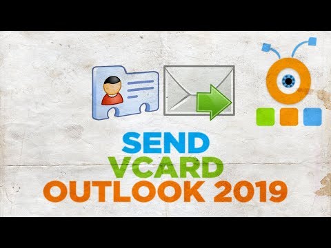 How to Send a vCard in Outlook 2019