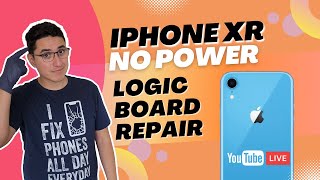 iPhone XR That Does Not Charge and Does Not Power On. Live Logic Board Diagnostics & Repair.