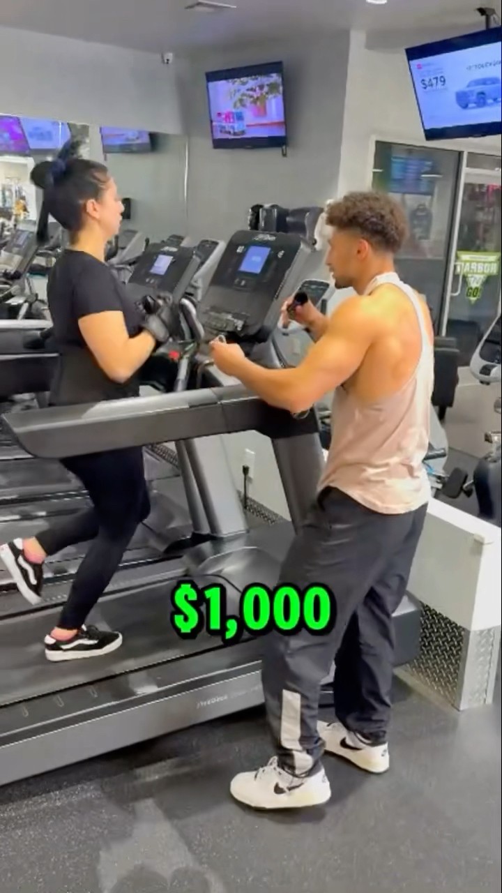 Can she beat me for $1,000??⁉️