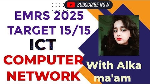 EMRS 2025|COMPUTER MARATHON CLASS|COMPLETE PREPARATION WITH ALKA MAAM|ICT}COMPUTER NETWORKS IMP