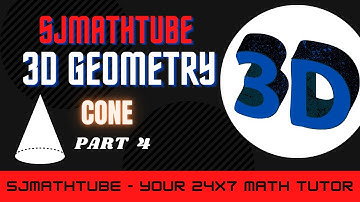 3D Lesson CONE 4 Identifying the Equation And two important Problems