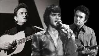 Elvis, Merle Haggard and Johnny Cash Perform 'Green Green Grass of Home' [ Virtual Trio ]