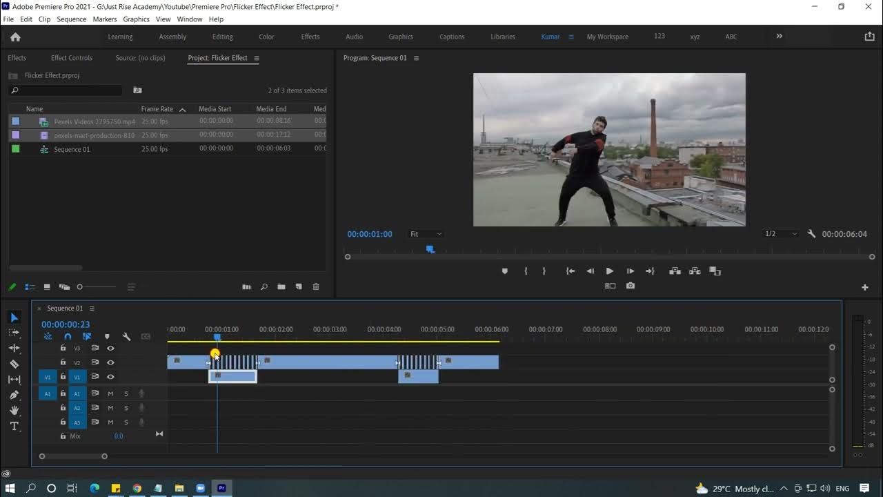 How to do Flicker Effect in Adobe Premiere Pro Just Rise Academy YouTube