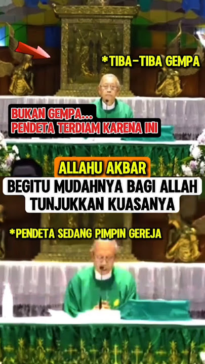 THE POWER OF ALLAH‼️when the earthquake is in the church #takbir #allahuakbar #islam #muslim