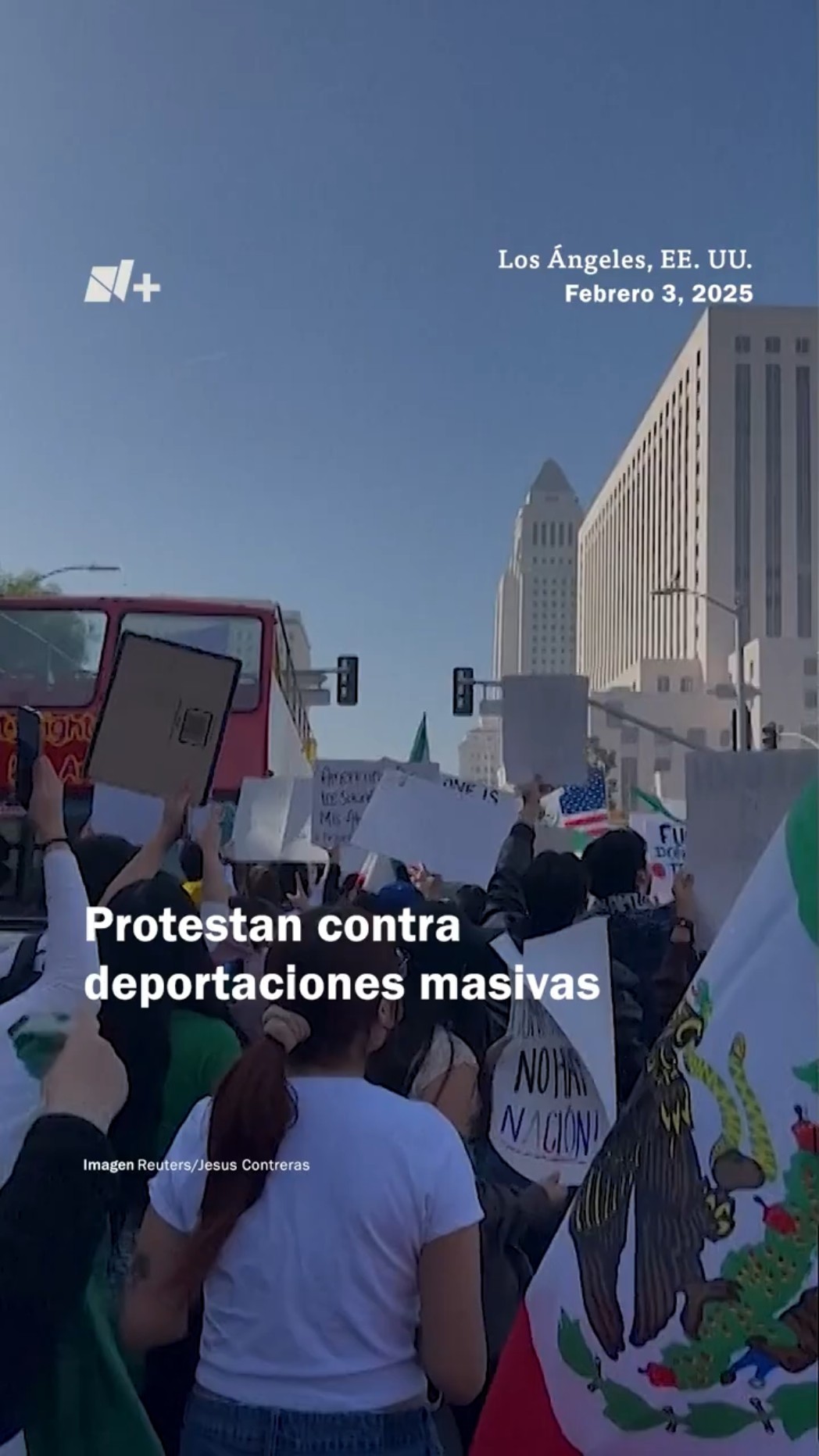 Protestan contra deportaciones masivas - N+ #Short