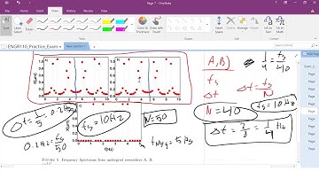 ENGR110 Practice Exam #3 Signal Aliasing and Spectral Leakage