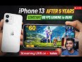 Streaming bgmi form I phone 13 constant 60 fps in #bgmi After 5 years