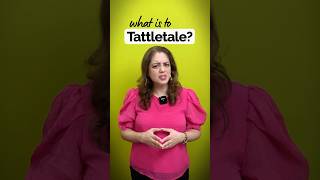 Smart English Word Of The Day! TATTLETALE Expand Your English Slang Vocabulary #learnenglish #slang