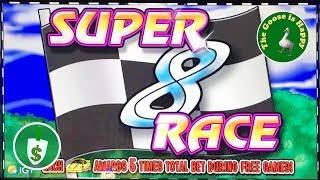 😀 Super 8 Race slot machine, Big Win Happy Goose screenshot 2