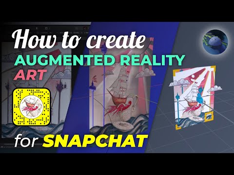 How To Create Art In Augmented Reality for Snapchat  - Marker with Snapcode [Breakdown]