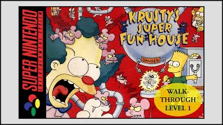 Krustys Super Fun House Snes Walkthrough Level 1