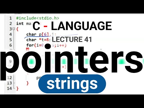 String in Pointers | Pointer in C Language