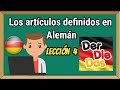 Los artículos determinados ( DER , DIE , DAS ) para principiantes en Alemán / Lección 4