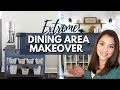 EXTREME DINING ROOM MAKEOVER | DIY Dining Area Transformation -  Layers in Light