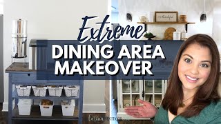 EXTREME DINING ROOM MAKEOVER | DIY Dining Area Transformation -  Layers in Light