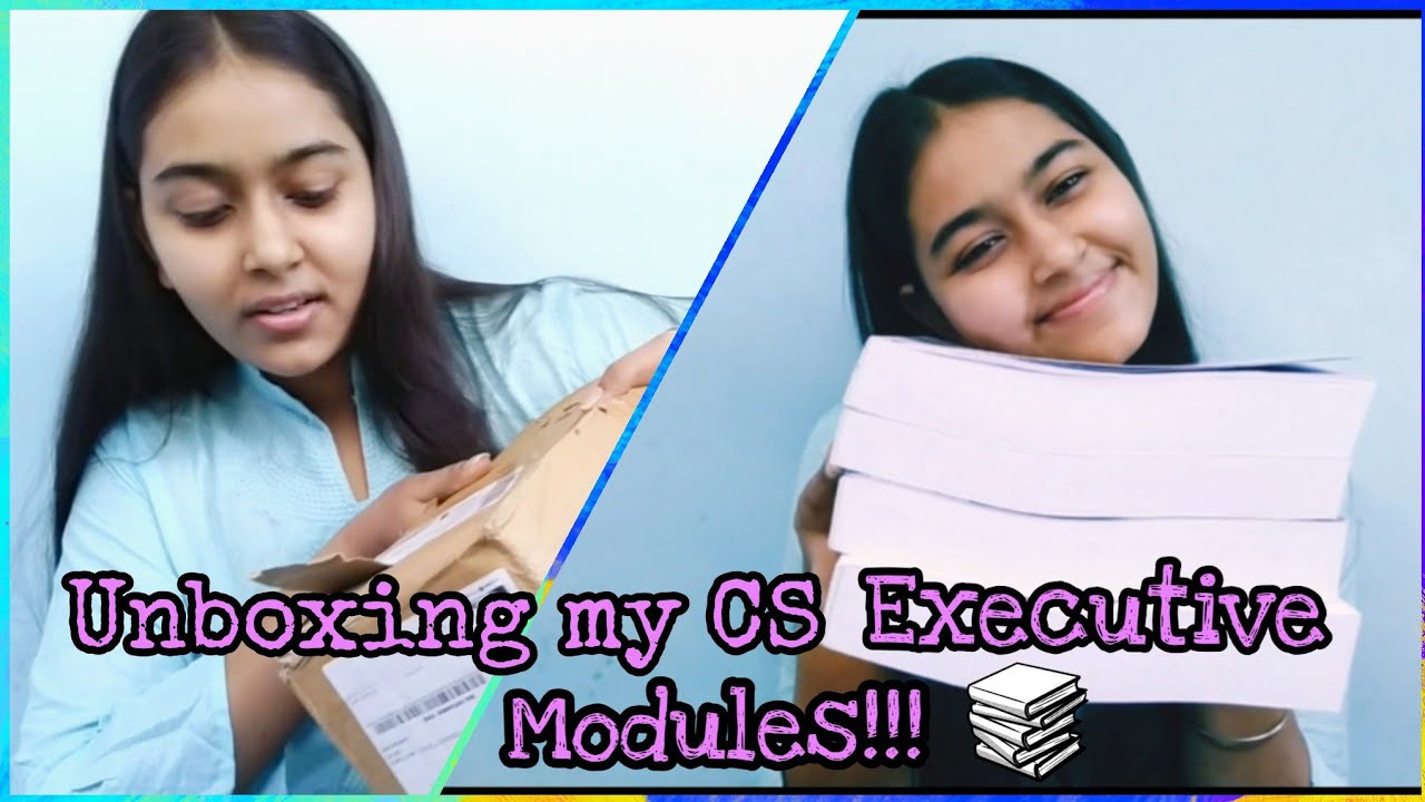 Unboxing My CS Executive Modules!! - YouTube