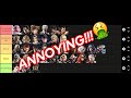 Tekken 8 annoying to face character tier list (ordered at the end)