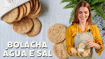 Bolacha Agua e Sal Caseira Sem Glúten