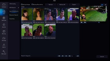 Face Detection analytic playback from Eclipse Signature Series NVRs