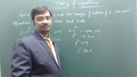 IIT - JEE Mains and Advanced MATHEMATICS by Venkanna Sir -  theory of equations continuous