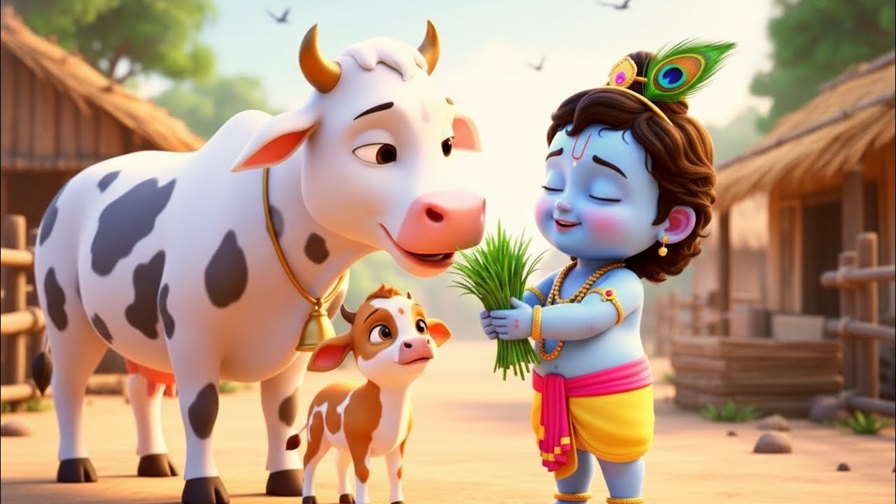 Choti Choti Gaiya, Chote Chote Gwal | छोटी छोटी गैया | #Little Krishna Bhajan - Krishna Bal Leela