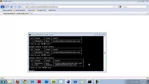 Using OOP PHP to select, update, and insert data in a mysql database - Lesson Part 1