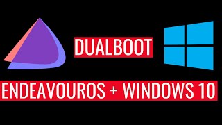 How to Dual Boot Linux and Windows on the same hard drive, featuring EndeavourOS and Windows 10.