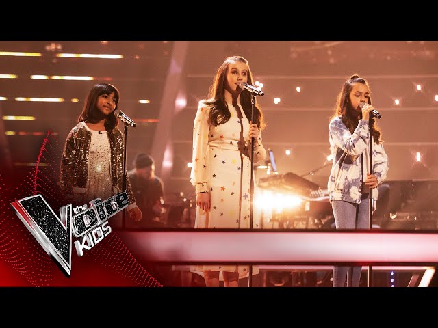 Lydia, Aadya and Rae Perform 'Somewhere Only We Know' | The Battles | The Voice Kids UK 2020 class=