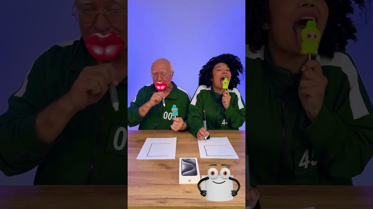 Licking game to win the phone! 👅📱😂 