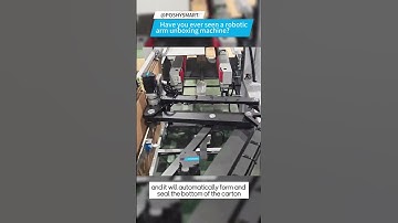 Have you ever seen a robotic arm unboxing machine?