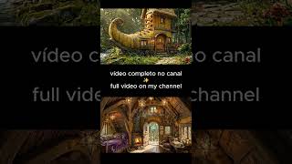 Refúgio Místico na Floresta Mágica | Enchanted Forest Cottage #shorts #fairytale