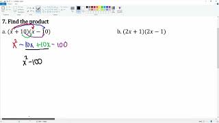 Chapter 8 Problem 7 Difference of Squares