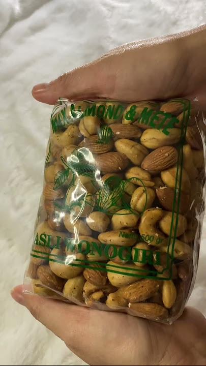 Shopee Haul | Unboxing Mix Nuts Almond & Kacang Mede #shorts