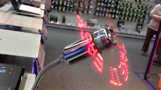 USB Fan displays LED changeable message