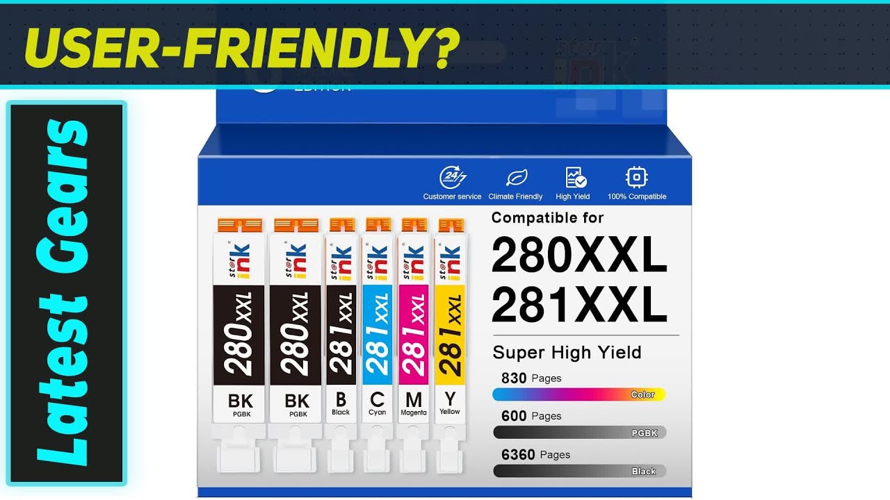 CLI-281XXL PGI-280XXL: самый разумный выбор чернил Canon 280 281!