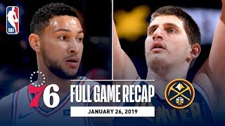 Full Game Recap: 76ers vs Nuggets | Jokic Records His 7th Triple-Double Of The Season