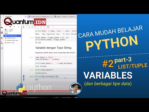 Basic Python Sesi 2: Variables & Types (Part3) List dan Tuple - YouTube