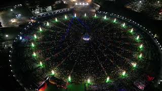 Download Lagu Sharad Poonam - United Way Garba 2022 Drone View - Aerial View MP3