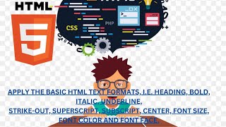 Apply the basic HTML text formats, i.e. heading, bold, italic, underline, strike-out