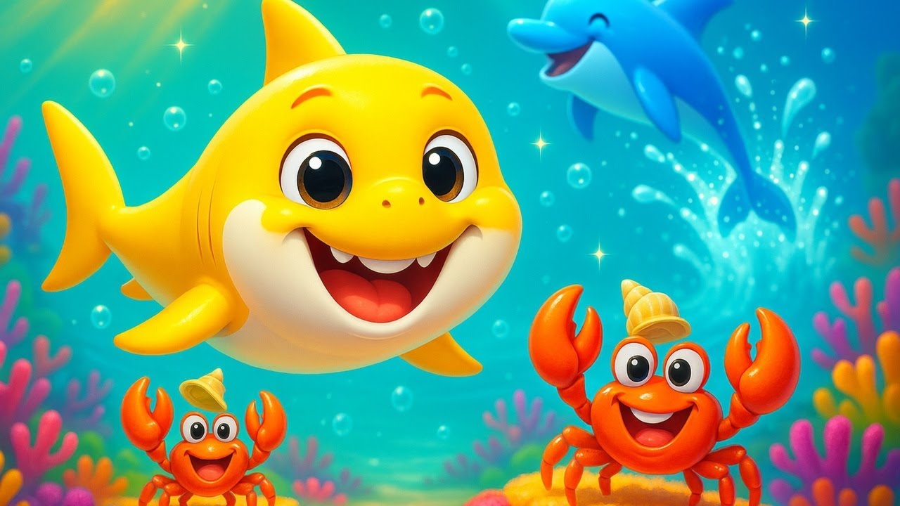 Baby Shark 🦈 | Most Popular Kids Nursery Rhymes for Preschool Learning