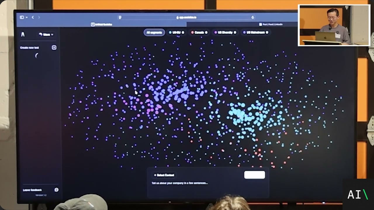 James He from Artificial Societies: AI to simulate human societies - AI Demo Days #7