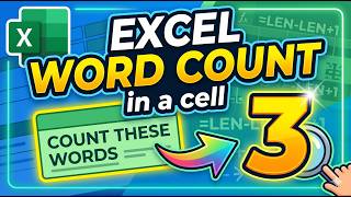 Counting words in cell using LEN functin in Excel